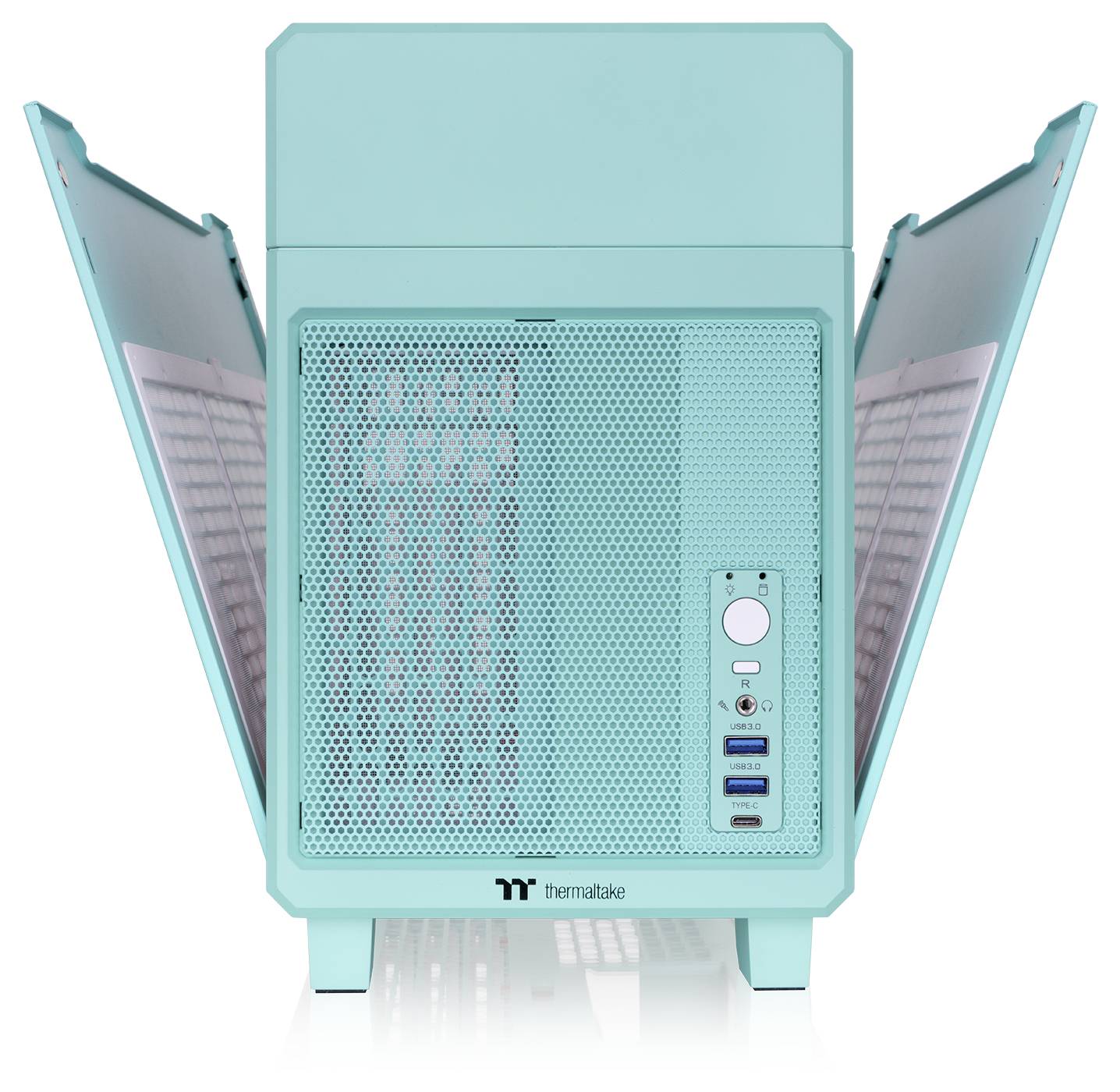 Thermaltake TR100 Mint Strawberry Mini-Tower Gaming-Gehäuse Minze, Erdbeere