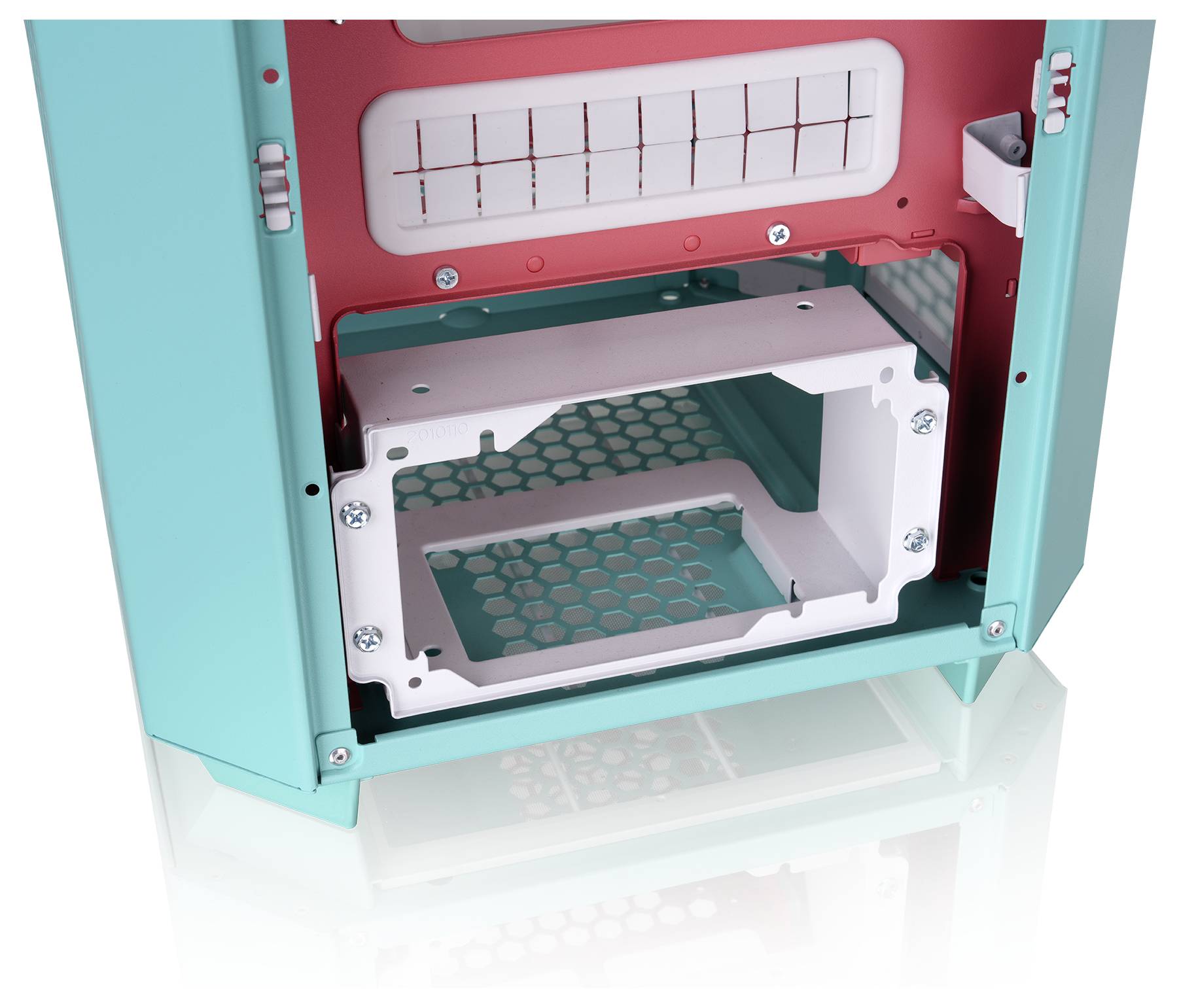 Thermaltake The Tower 250 Mint Strawberry Mini-Tower Gaming-Gehäuse Minze, Erdbeere