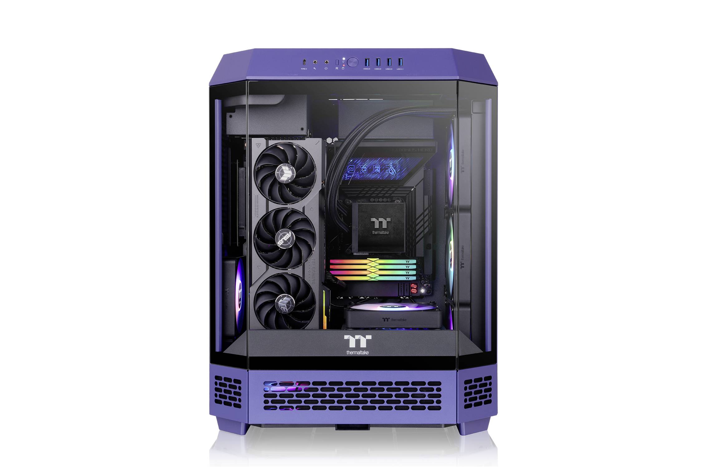 Thermaltake The Tower 600 Future Dusk Midi-Tower Gaming-Gehäuse Dunkelblau