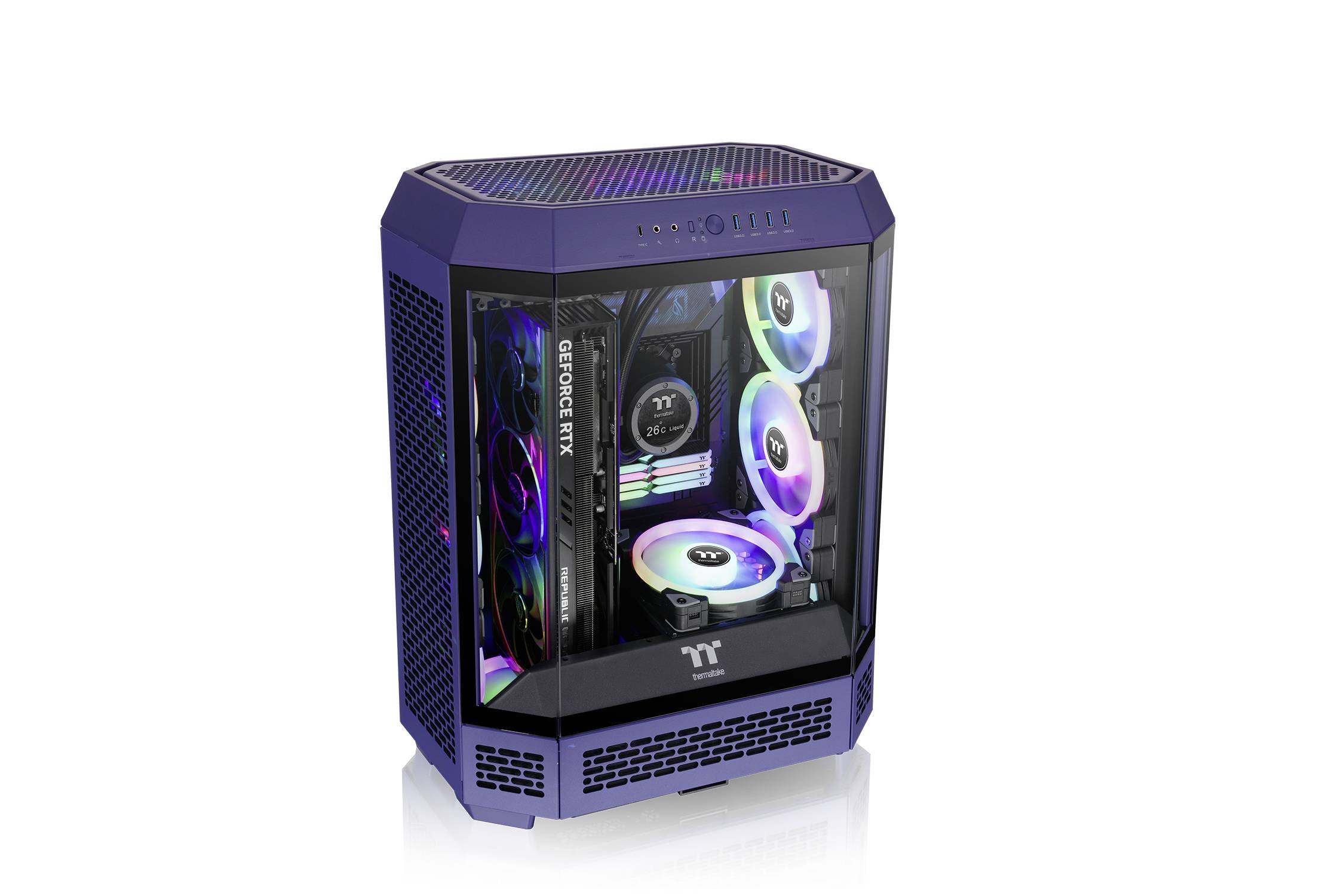 Thermaltake The Tower 600 Future Dusk Midi-Tower Gaming-Gehäuse Dunkelblau