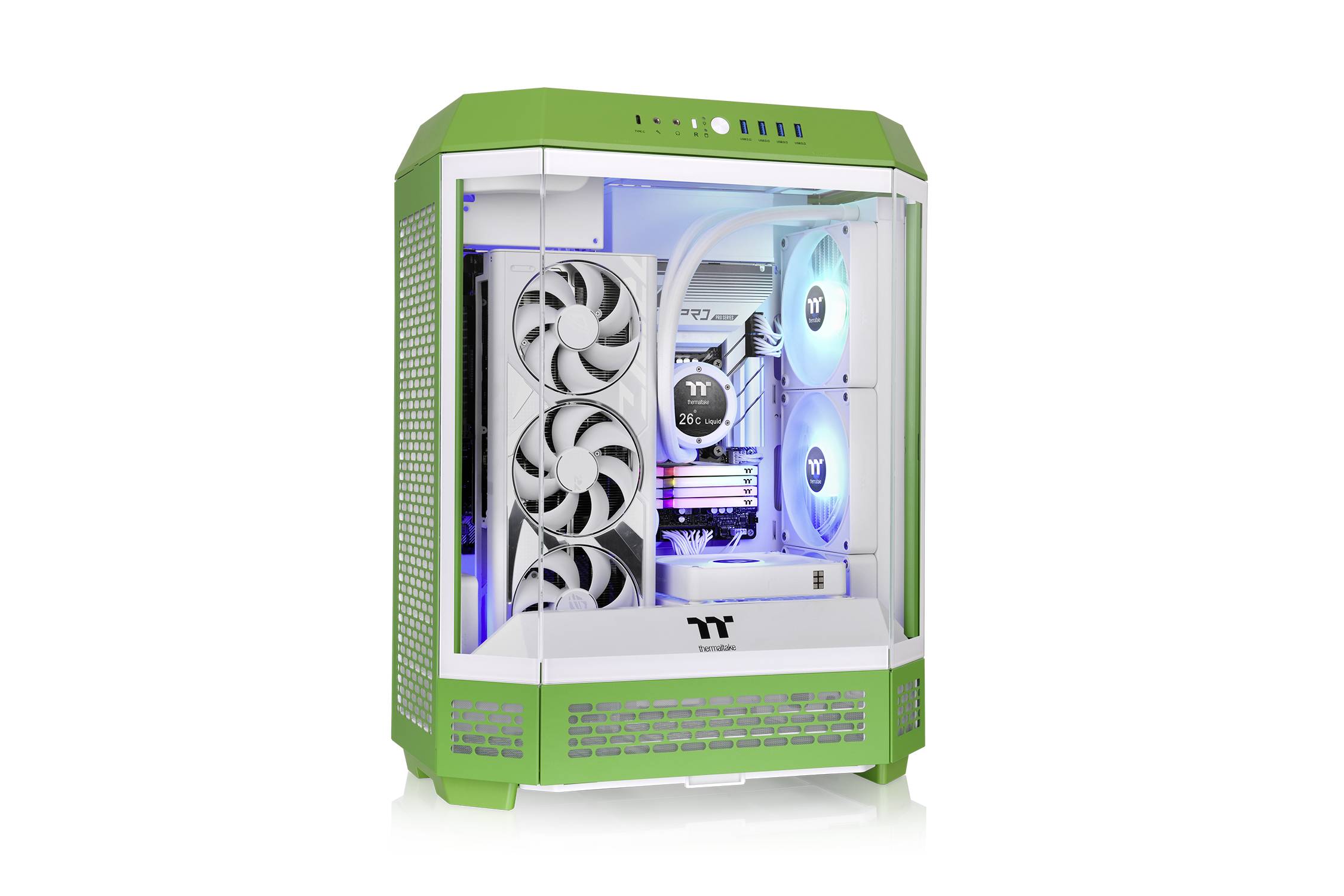 Thermaltake The Tower 600 Light-year Green Midi-Tower Gaming-Gehäuse Licht-Grün (matt)