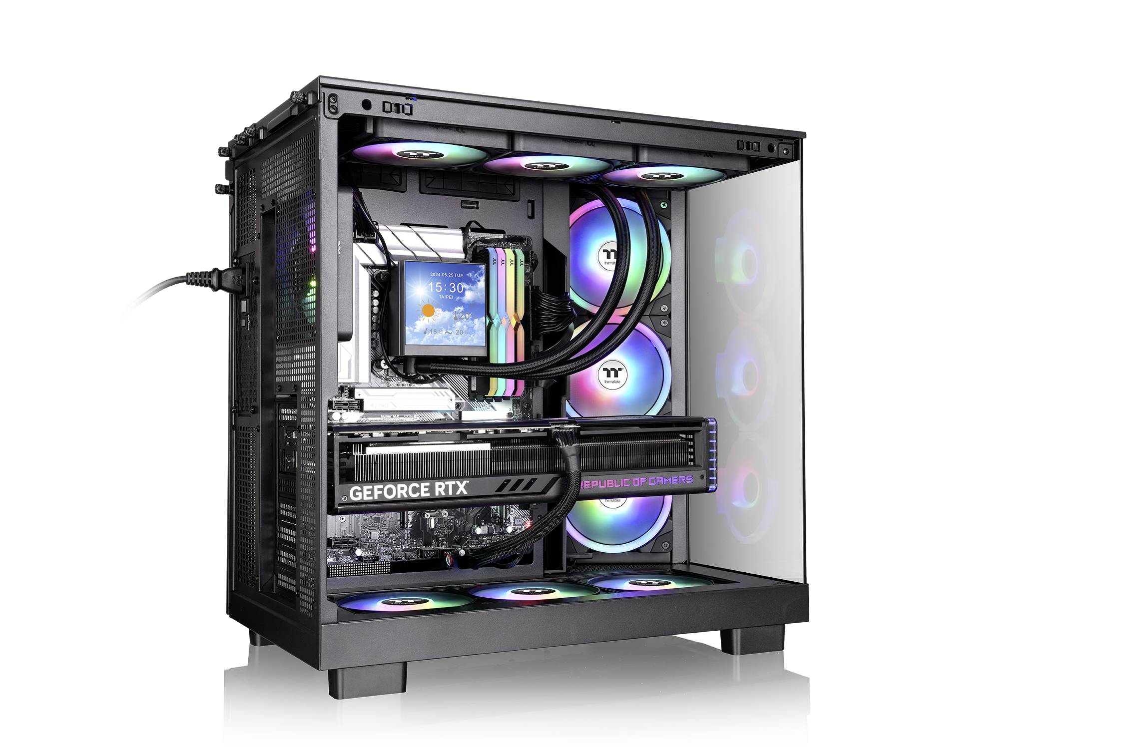 Thermaltake View 380 XL TG ARGB Black Midi-Tower PC-Gehäuse Schwarz