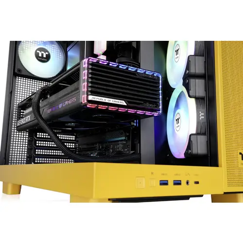 Thermaltake View 380 XL TG ARGB Bumblebee Midi-Tower PC-Gehäuse Gelb Thermaltake View 380 XL TG ARGB Bumblebee Midi-Tower PC-Gehäuse Gelb