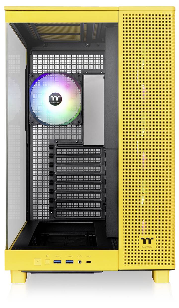 Thermaltake View 380 XL TG ARGB Bumblebee Midi-Tower PC-Gehäuse Gelb