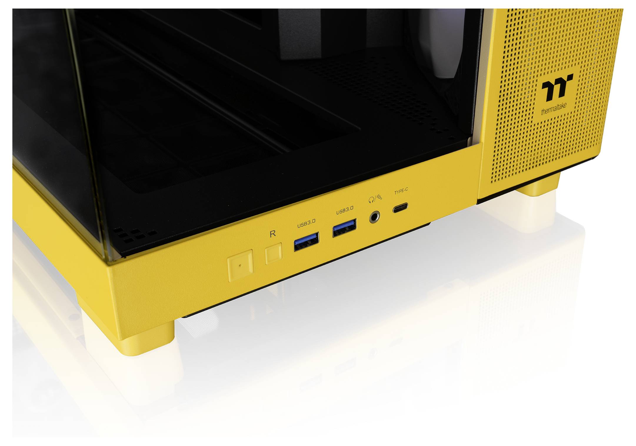 Thermaltake View 380 XL TG ARGB Bumblebee Midi-Tower PC-Gehäuse Gelb