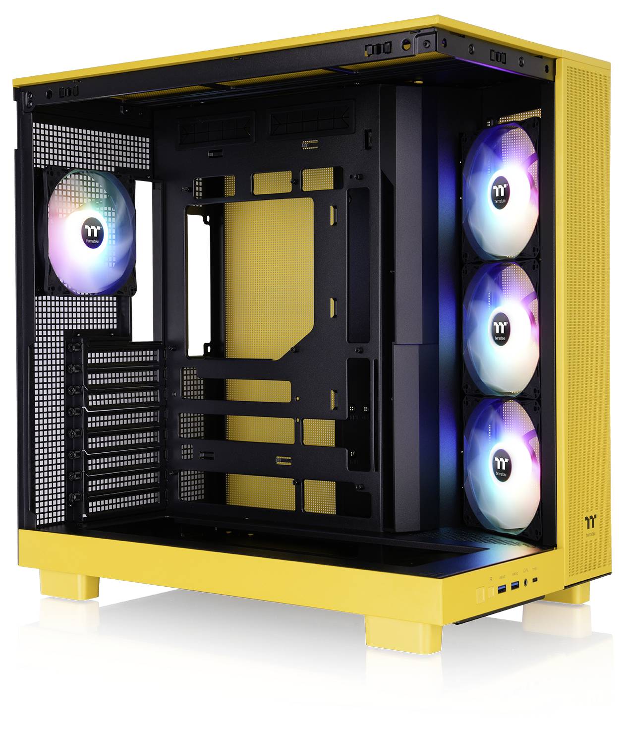 Thermaltake View 380 XL TG ARGB Bumblebee Midi-Tower PC-Gehäuse Gelb