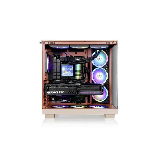Thermaltake View 380 XL TG ARGB Gravel Sand Midi-Tower PC-Gehäuse Sand-Braun Thermaltake View 380 XL TG ARGB Gravel Sand Midi-Tower PC-Gehäuse Sand-Braun
