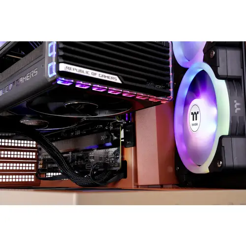 Thermaltake View 380 XL TG ARGB Gravel Sand Midi-Tower PC-Gehäuse Sand-Braun Thermaltake View 380 XL TG ARGB Gravel Sand Midi-Tower PC-Gehäuse Sand-Braun