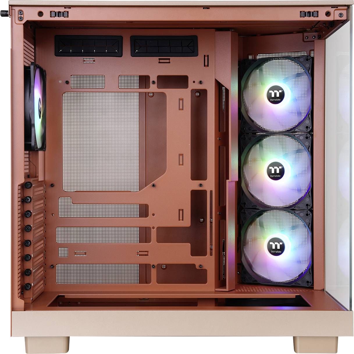Thermaltake View 380 XL TG ARGB Gravel Sand Midi-Tower PC-Gehäuse Sand-Braun