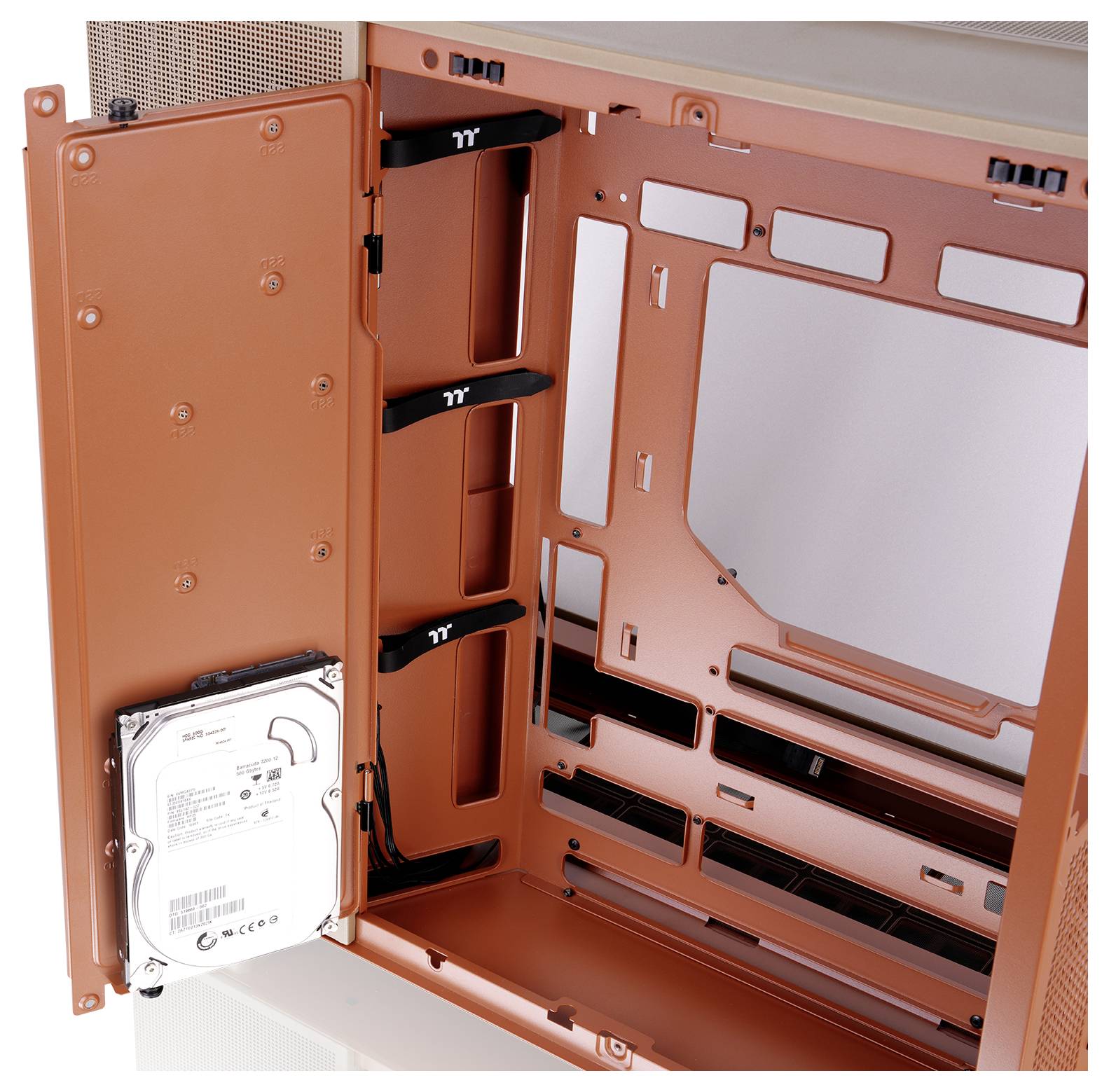 Thermaltake View 380 XL TG ARGB Gravel Sand Midi-Tower PC-Gehäuse Sand-Braun