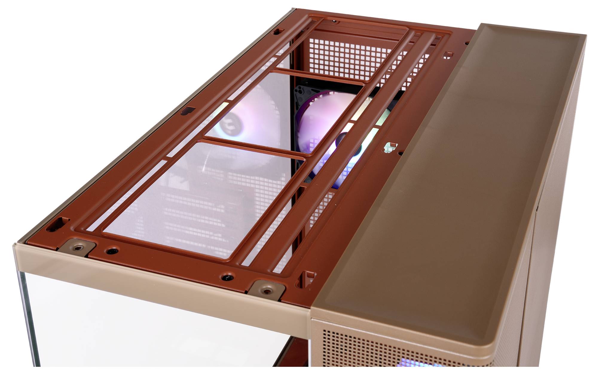 Thermaltake View 380 XL TG ARGB Gravel Sand Midi-Tower PC-Gehäuse Sand-Braun