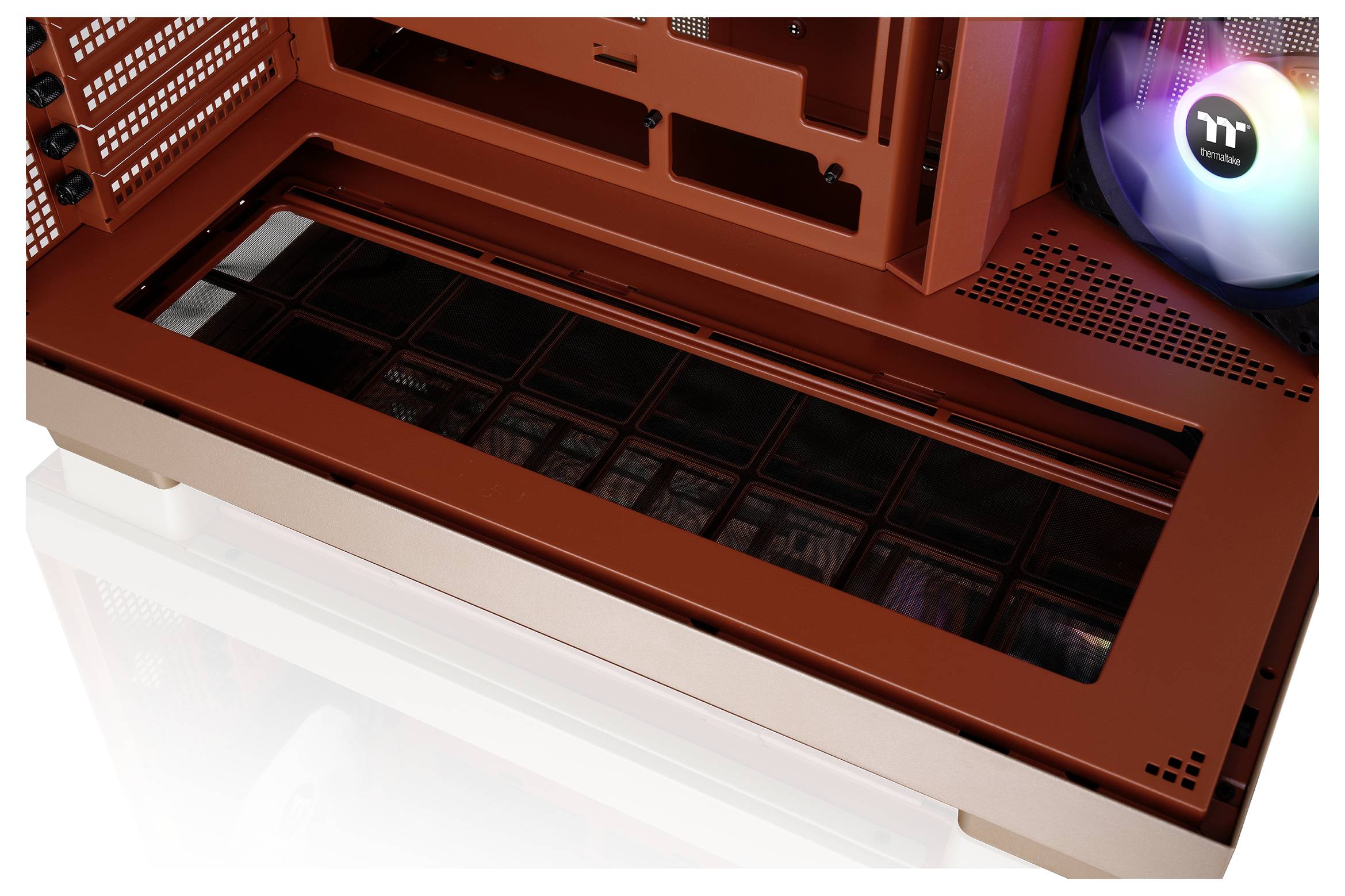 Thermaltake View 380 XL TG ARGB Gravel Sand Midi-Tower PC-Gehäuse Sand-Braun