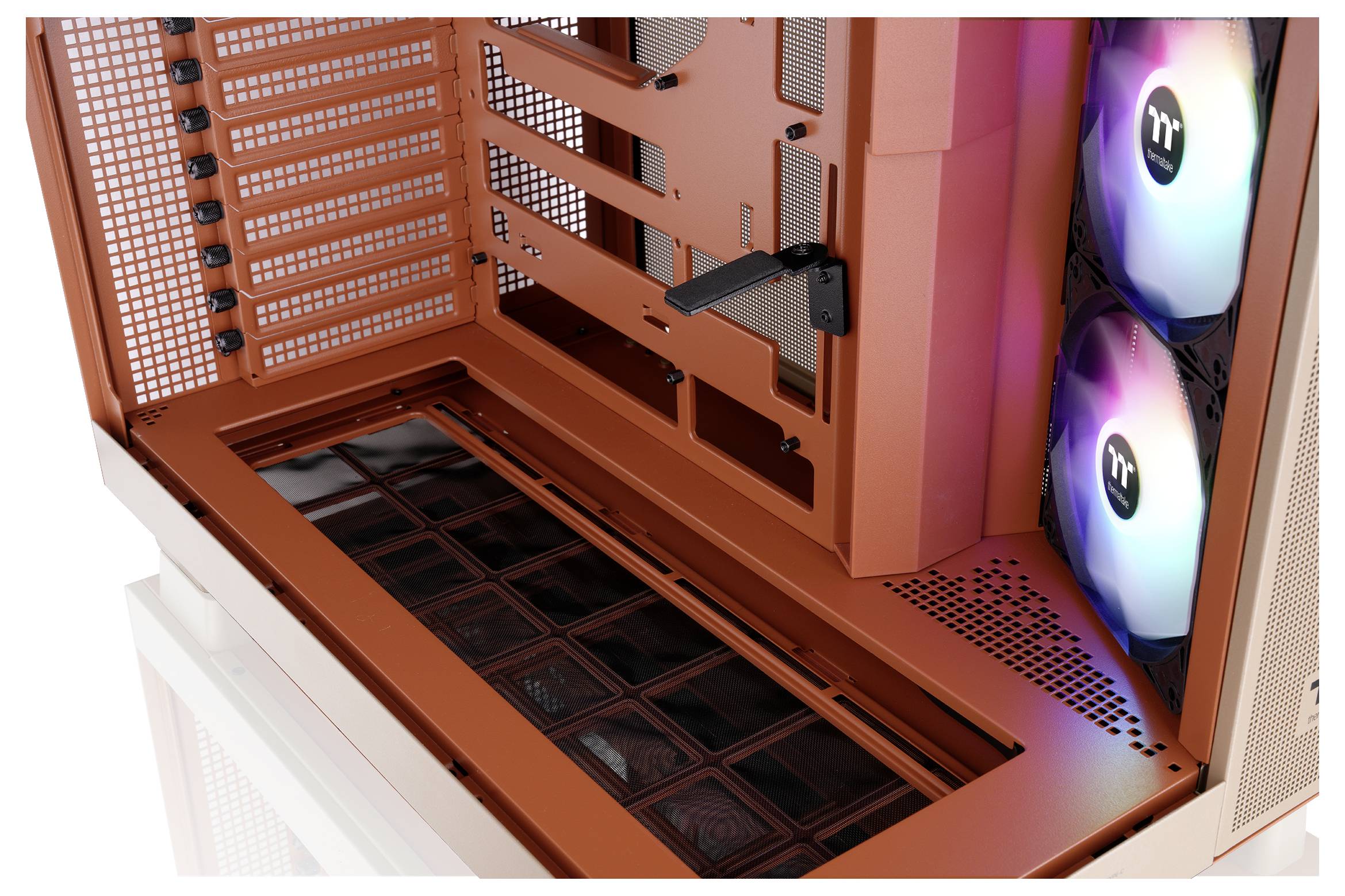 Thermaltake View 380 XL TG ARGB Gravel Sand Midi-Tower PC-Gehäuse Sand-Braun