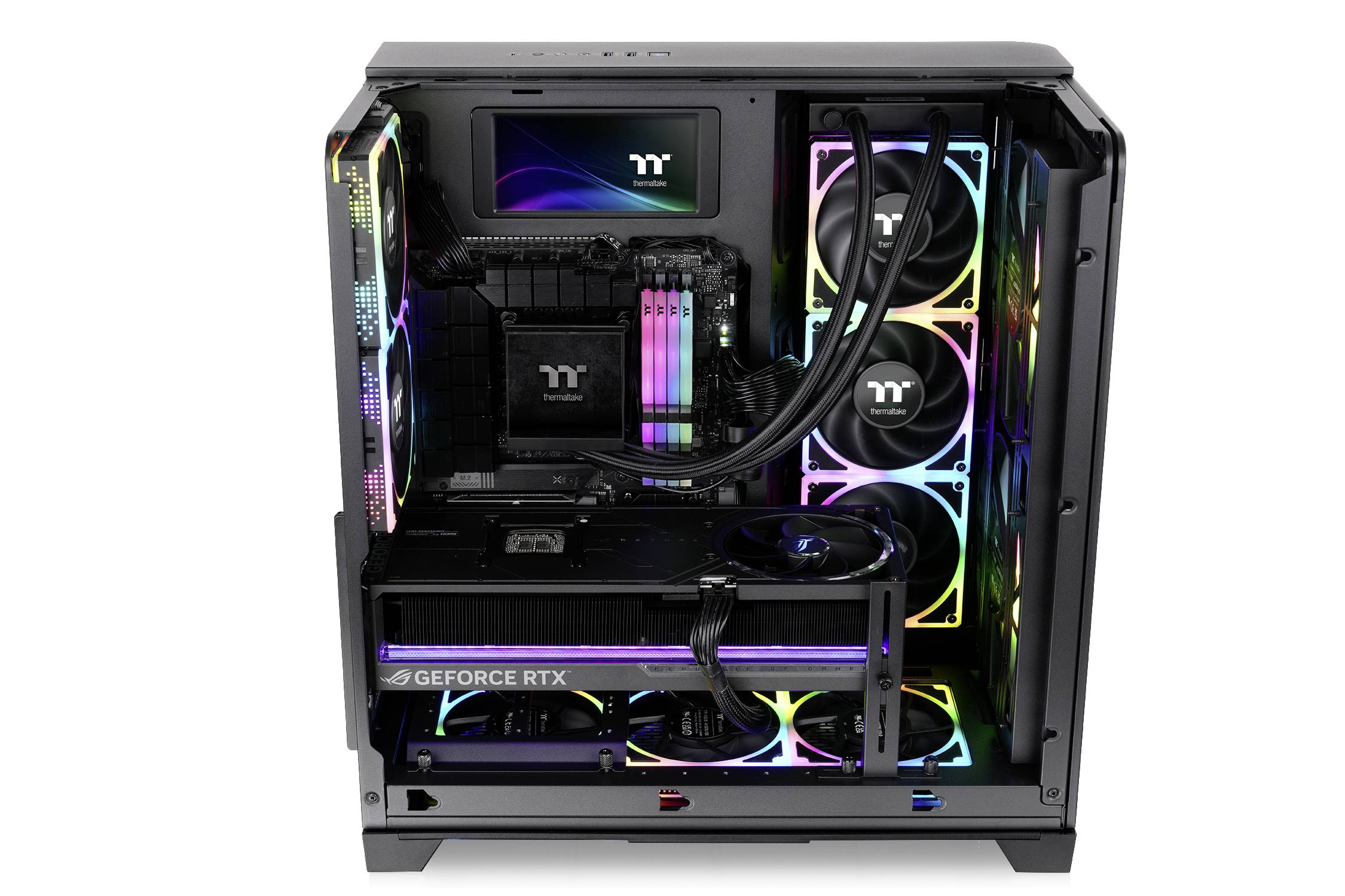 Thermaltake View 390 Air Black Midi-Tower PC-Gehäuse Schwarz