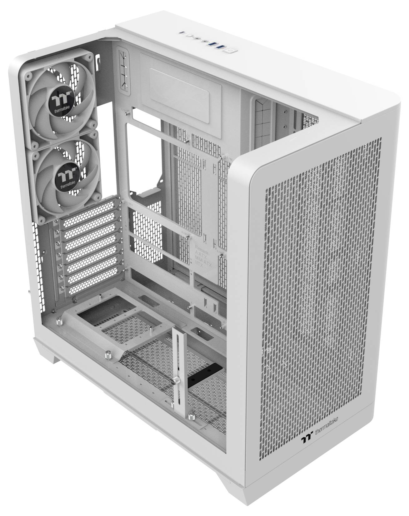 Thermaltake View 390 Air Snow White Midi-Tower PC-Gehäuse Schnee-Weiß