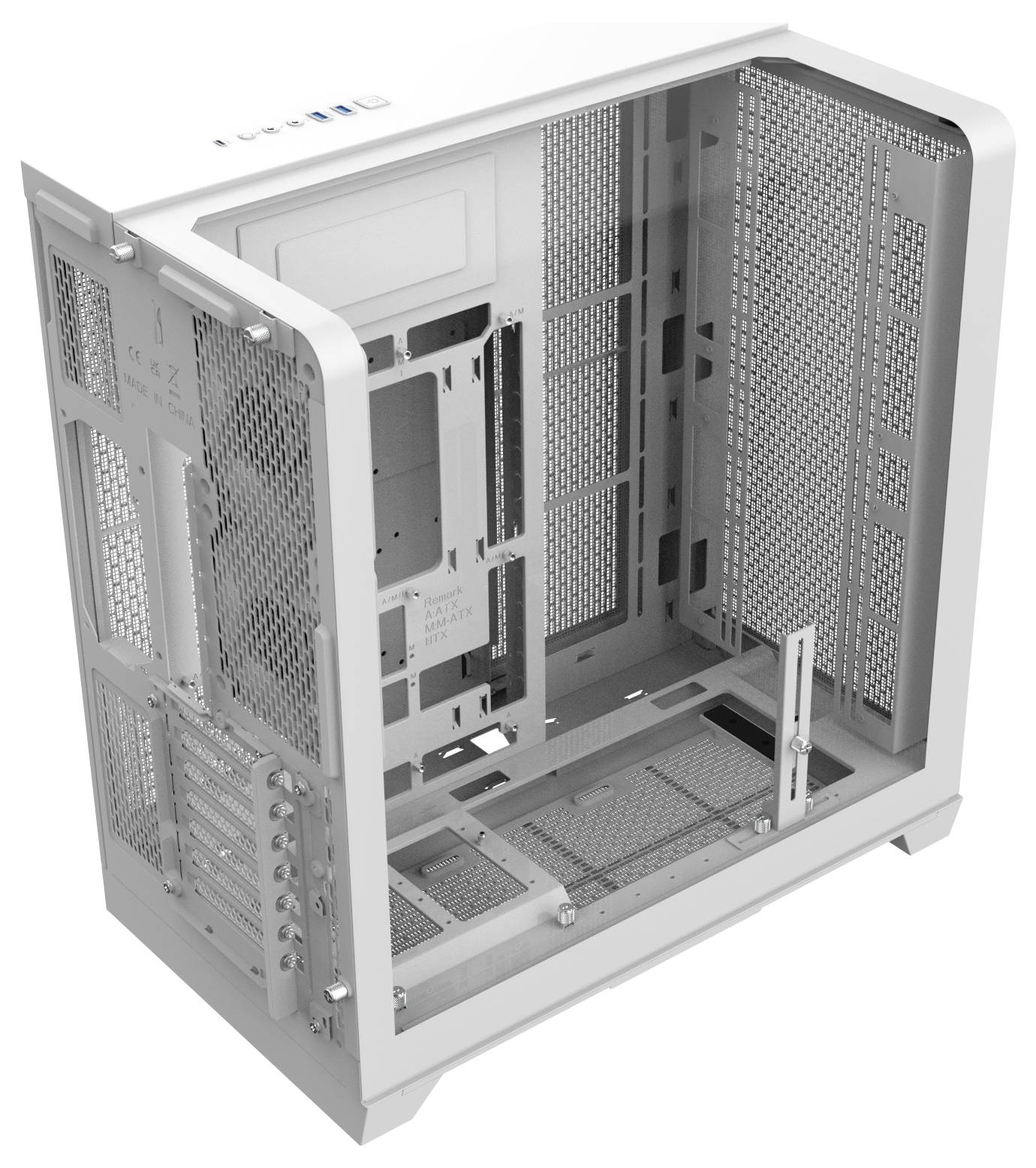 Thermaltake View 390 Air Snow White Midi-Tower PC-Gehäuse Schnee-Weiß