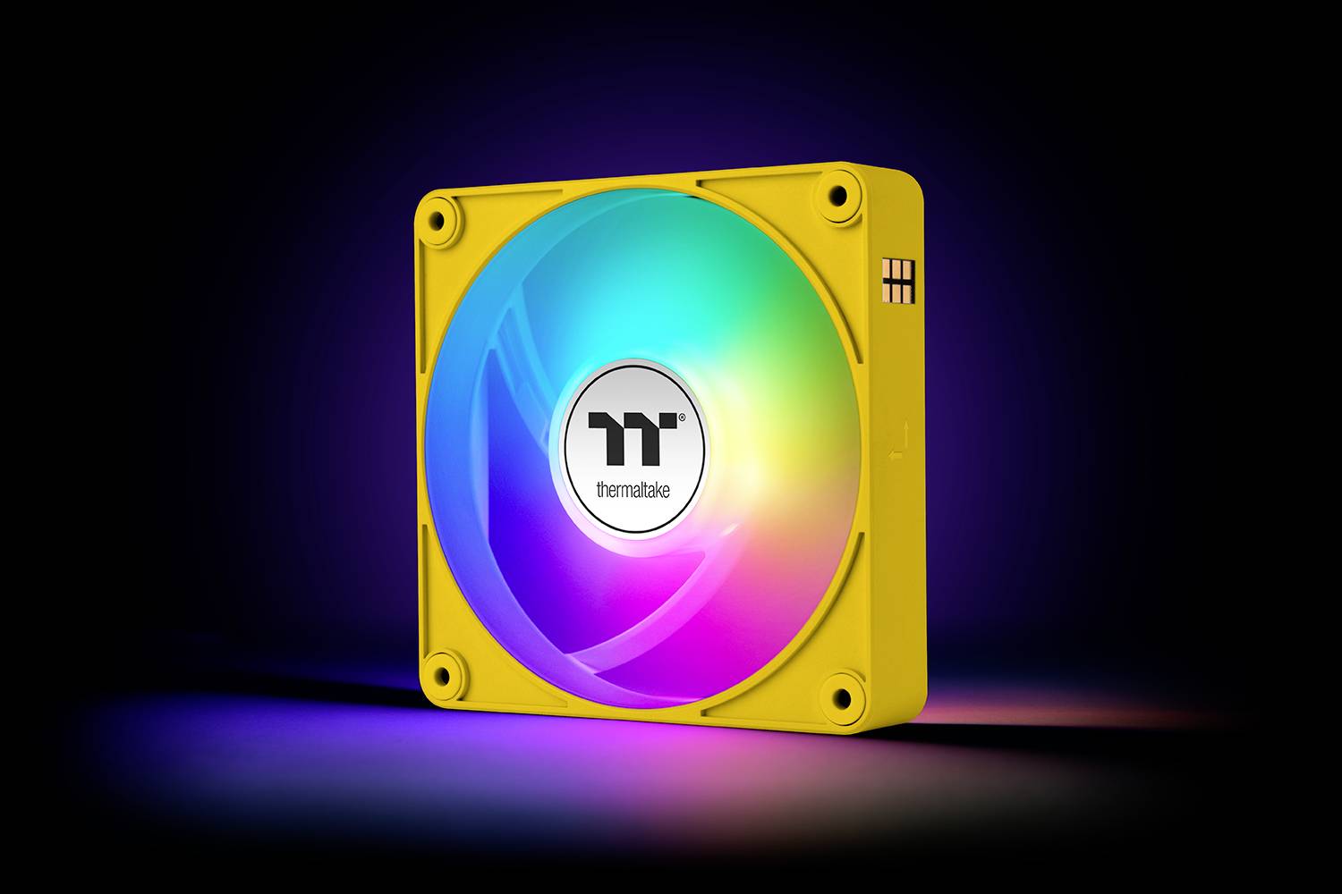 Thermaltake CT120 EX Reverse ARGB Sync PC Cooling Fan Bumblebee 3 Pack PC-Gehäuse-Lüfter Gelb (B x H x T) 120 x 120 x 25mm