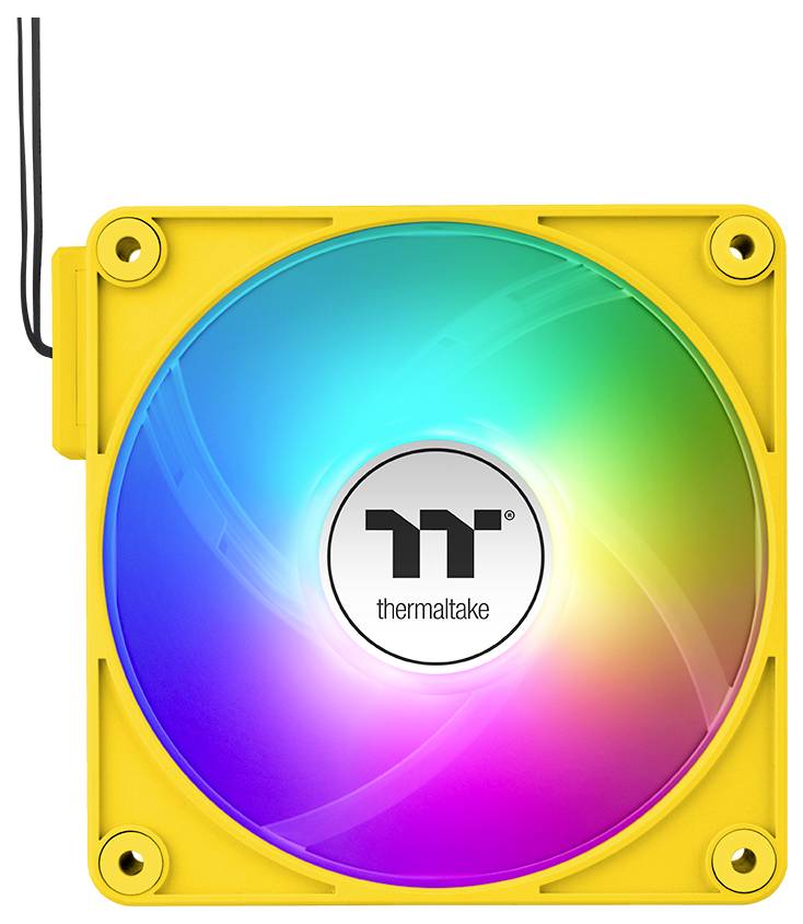 Thermaltake CT120 EX Reverse ARGB Sync PC Cooling Fan Bumblebee 3 Pack PC-Gehäuse-Lüfter Gelb (B x H x T) 120 x 120 x 25mm