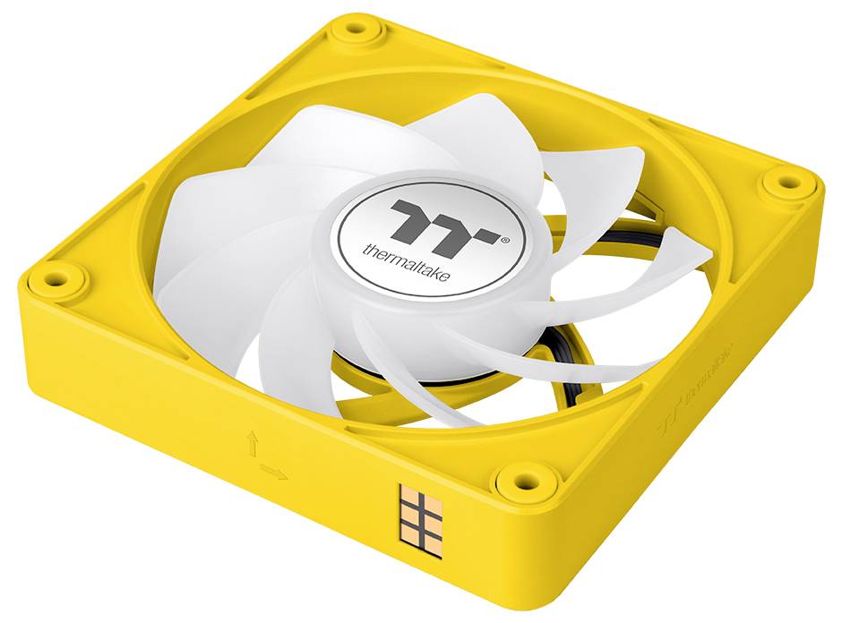 Thermaltake CT120 EX Reverse ARGB Sync PC Cooling Fan Bumblebee 3 Pack PC-Gehäuse-Lüfter Gelb (B x H x T) 120 x 120 x 25mm