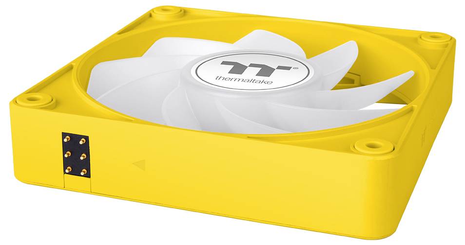 Thermaltake CT120 EX Reverse ARGB Sync PC Cooling Fan Bumblebee 3 Pack PC-Gehäuse-Lüfter Gelb (B x H x T) 120 x 120 x 25mm