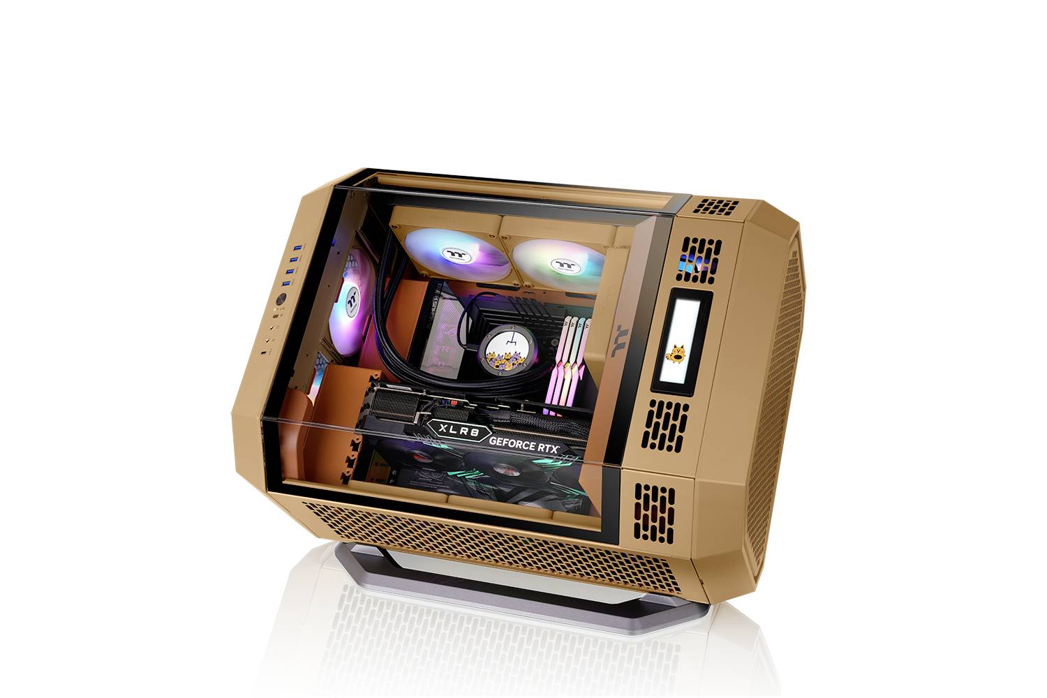 Thermaltake CT120 EX Reverse ARGB Sync PC Cooling Fan Gravel Sand 3 Pack PC-Gehäuse-Lüfter Sand (B x H x T) 120 x 120 x 25mm