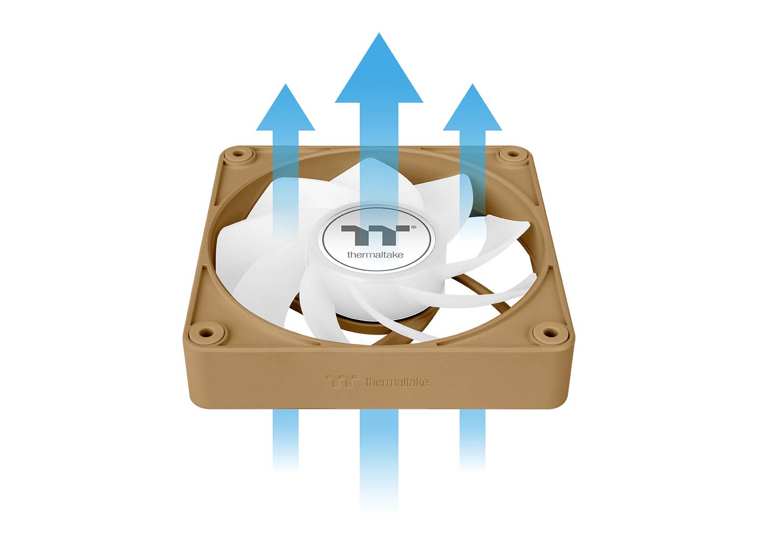 Thermaltake CT120 EX Reverse ARGB Sync PC Cooling Fan Gravel Sand 3 Pack PC-Gehäuse-Lüfter Sand (B x H x T) 120 x 120 x 25mm