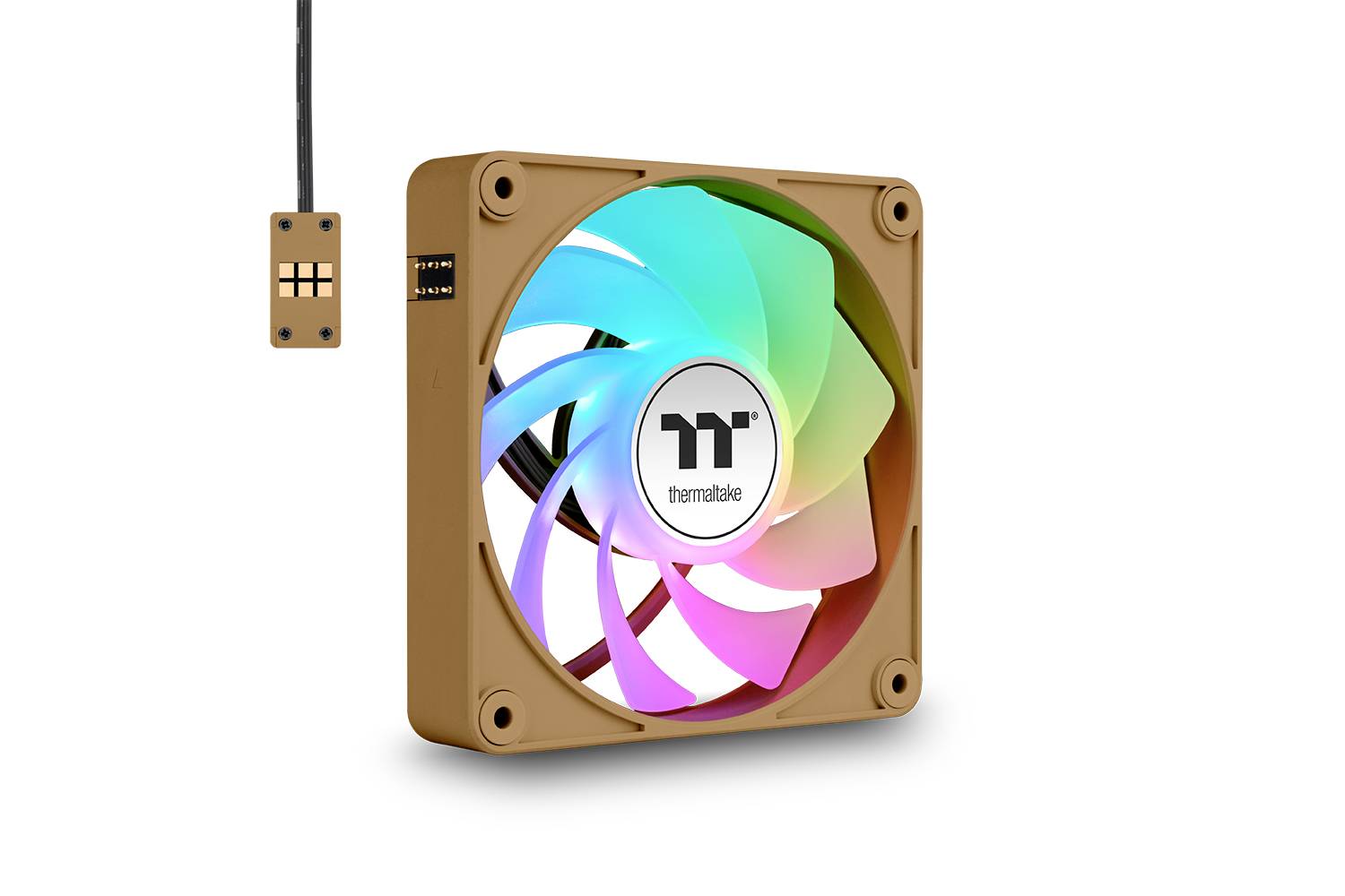 Thermaltake CT120 EX Reverse ARGB Sync PC Cooling Fan Gravel Sand 3 Pack PC-Gehäuse-Lüfter Sand (B x H x T) 120 x 120 x 25mm