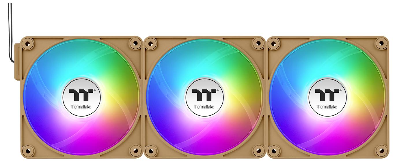Thermaltake CT140 EX Reverse ARGB Sync PC Cooling Fan Gravel Sand 3 Pack PC-Gehäuse-Lüfter Sand (B x H x T) 120 x 120 x 25mm