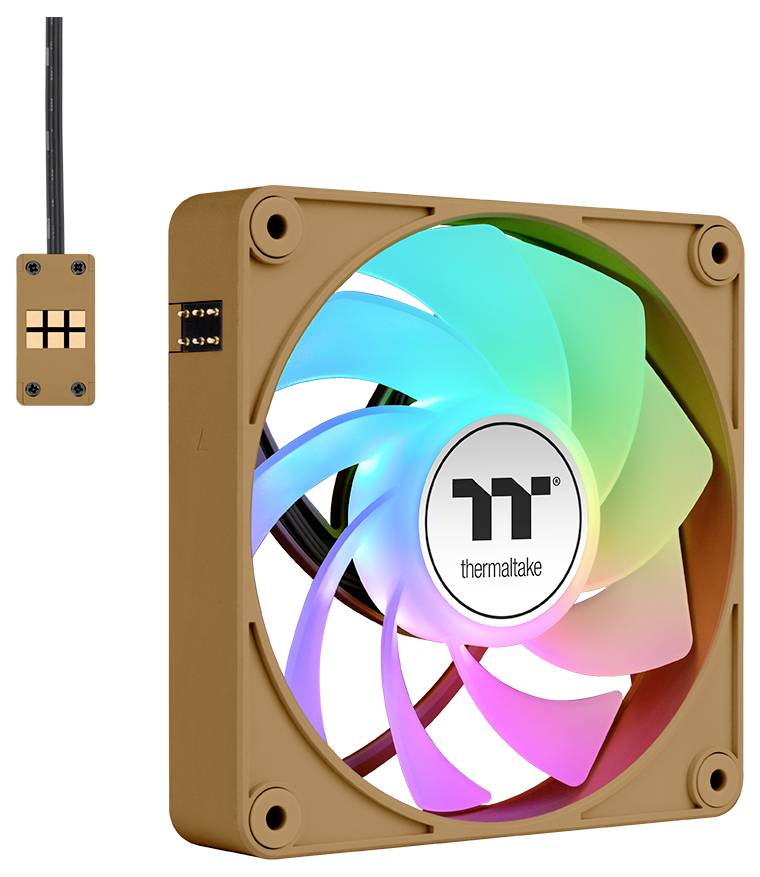 Thermaltake CT140 EX Reverse ARGB Sync PC Cooling Fan Gravel Sand 3 Pack PC-Gehäuse-Lüfter Sand (B x H x T) 120 x 120 x 25mm