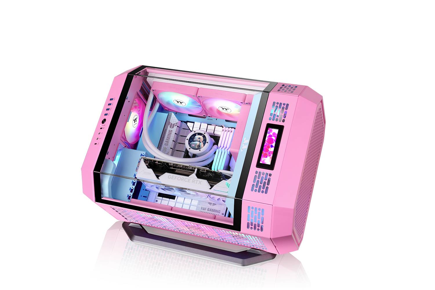 Thermaltake CT120 EX Reverse ARGB Sync PC Cooling Fan Pink 3 Pack PC-Gehäuse-Lüfter Pink (B x H x T) 120 x 120 x 25mm