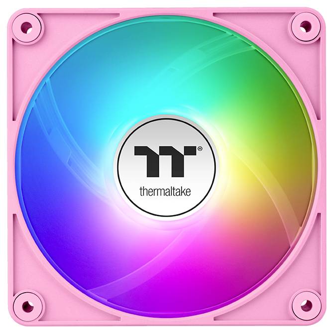 Thermaltake CT120 EX Reverse ARGB Sync PC Cooling Fan Pink 3 Pack PC-Gehäuse-Lüfter Pink (B x H x T) 120 x 120 x 25mm