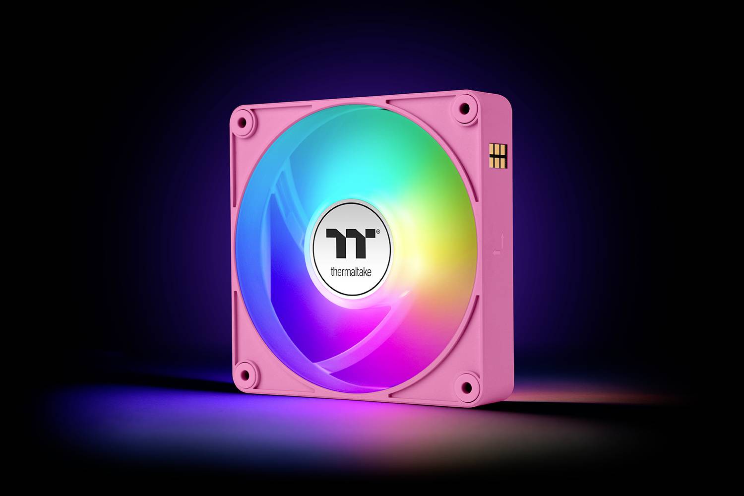 Thermaltake CT140 EX Reverse ARGB Sync PC Cooling Fan Pink 3 Pack PC-Gehäuse-Lüfter Pink (B x H x T) 120 x 120 x 25mm