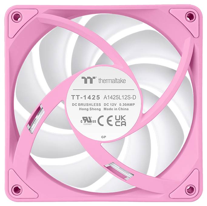 Thermaltake CT140 EX Reverse ARGB Sync PC Cooling Fan Pink 3 Pack PC-Gehäuse-Lüfter Pink (B x H x T) 120 x 120 x 25mm