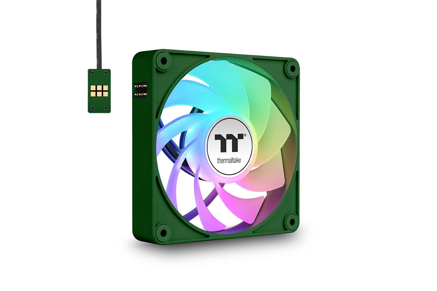 Thermaltake CT120 EX Reverse ARGB Sync PC Cooling Fan Racing Green 3 Pack PC-Gehäuse-Lüfter Grün (B x H x T) 120 x 120 x 25mm