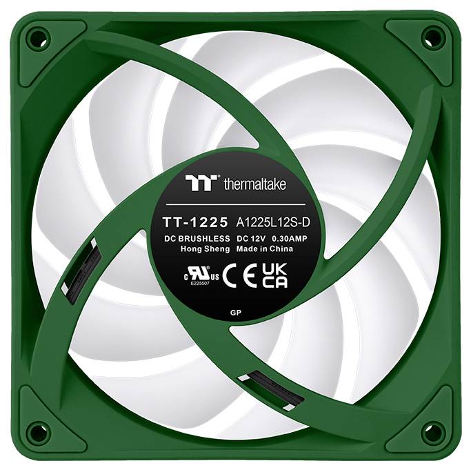 Thermaltake CT120 EX Reverse ARGB Sync PC Cooling Fan Racing Green 3 Pack PC-Gehäuse-Lüfter Grün (B x H x T) 120 x 120 x 25mm