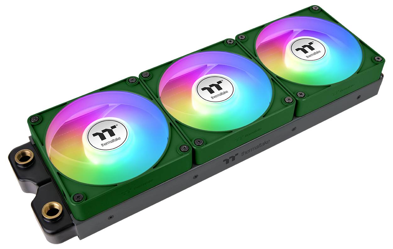 Thermaltake CT140 EX Reverse ARGB Sync PC Cooling Fan Racing Green 3 Pack PC-Gehäuse-Lüfter Grün (B x H x T) 120 x 120 x 25mm