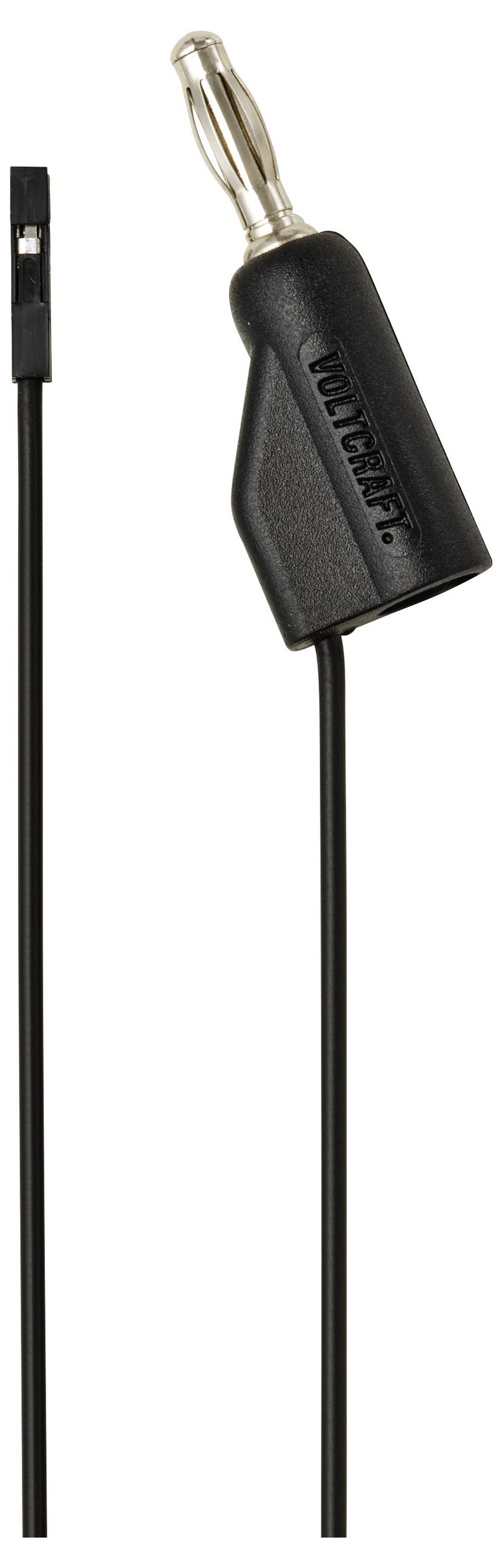VOLTCRAFT MSL-315schwarz Messleitung Stecker 4mm Buchse 0.64mm 1m Schwarz
