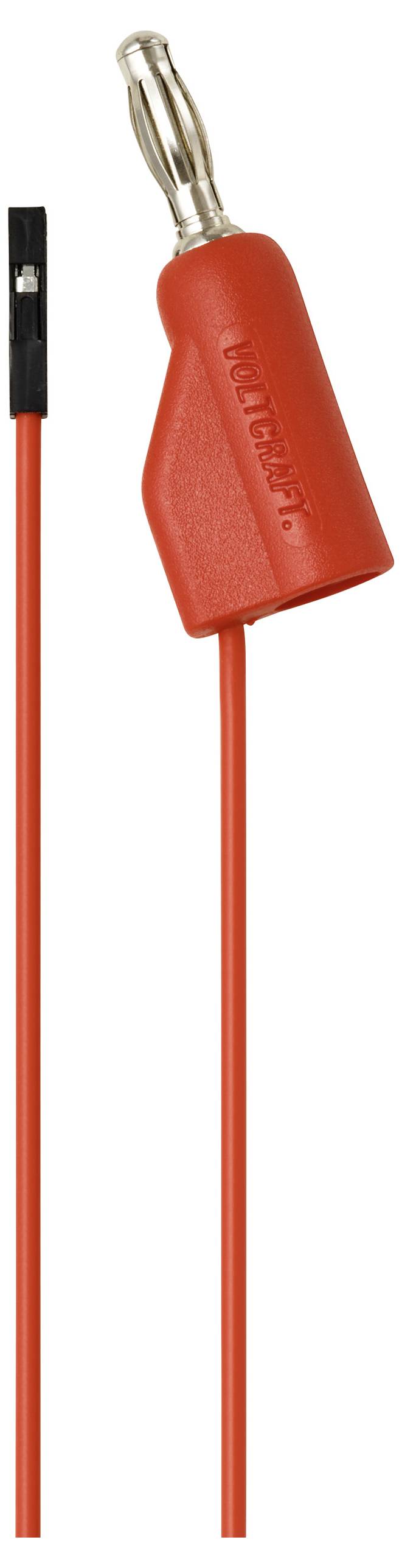 VOLTCRAFT MSL-315 rot Messleitung 4 mm-Stecker Buchse 0.64mm 1m Rot
