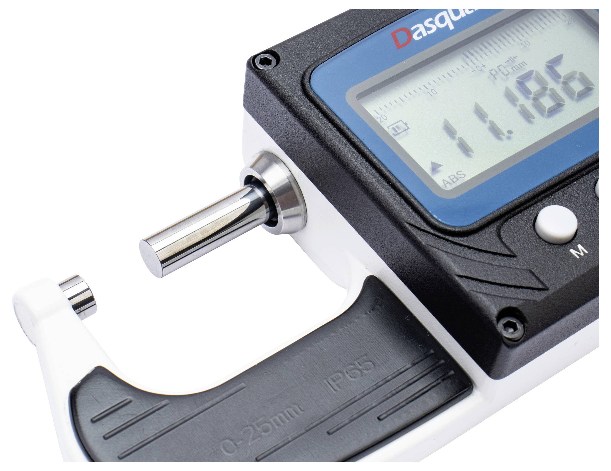 Dasqua 4105-0005 Digitales Dickenmessgerät (L x B) 160mm x 55mm mit digitaler Anzeige, metrisch 25mm Ablesung: 0.01mm