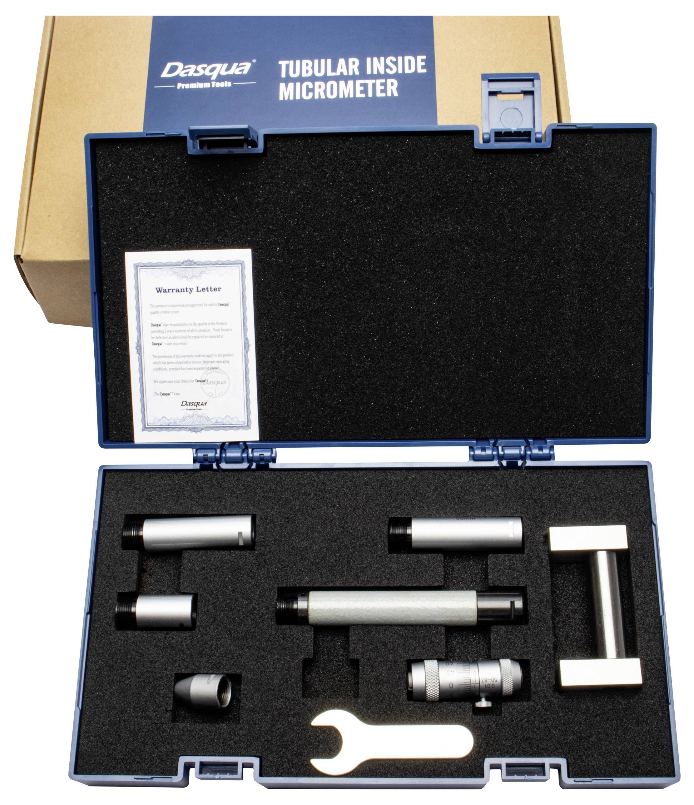 Dasqua 4311-8109 Innenmessschraube 50 - 300mm Ablesung: 0.01mm DIN 863