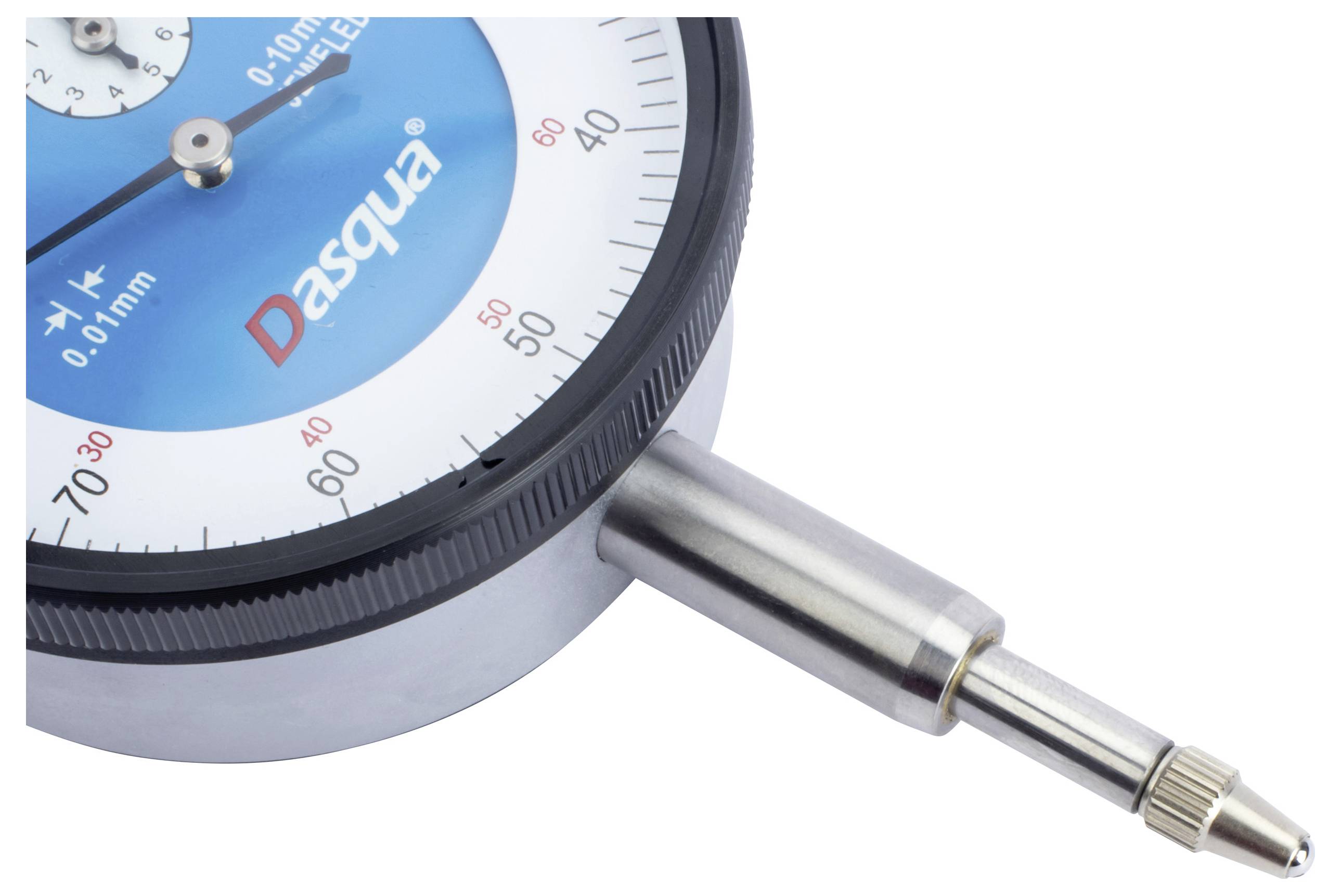 Dasqua 5111-0000 Messuhr mit Kontrollmaß 10 mm Ablesung: 0.01 mm