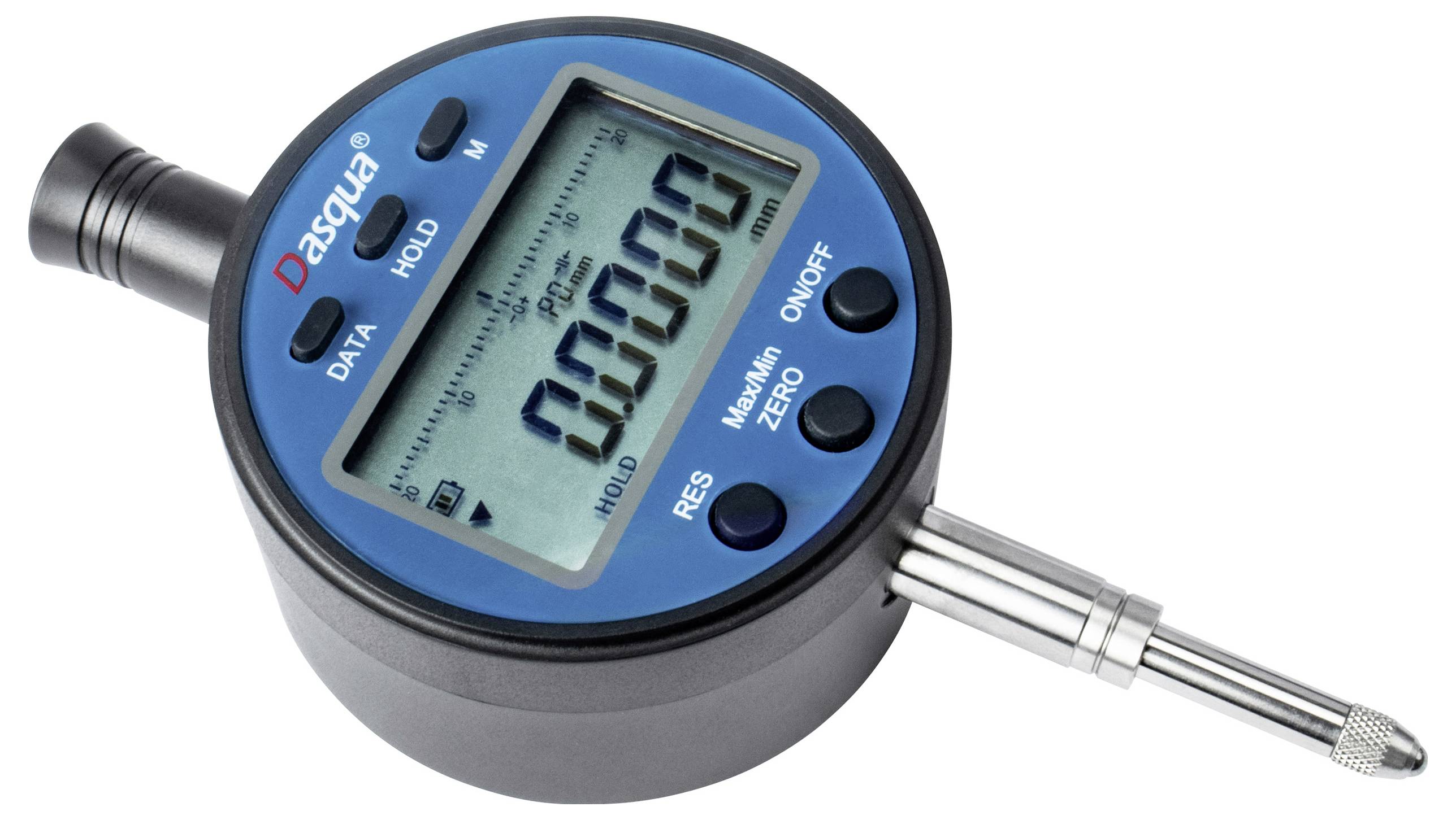 Dasqua 5900-1010 Messuhr (L x B) 128.2 mm x 33.3 mm mit Kontrollmaß 12.7 mm Ablesung: 0.005 mm