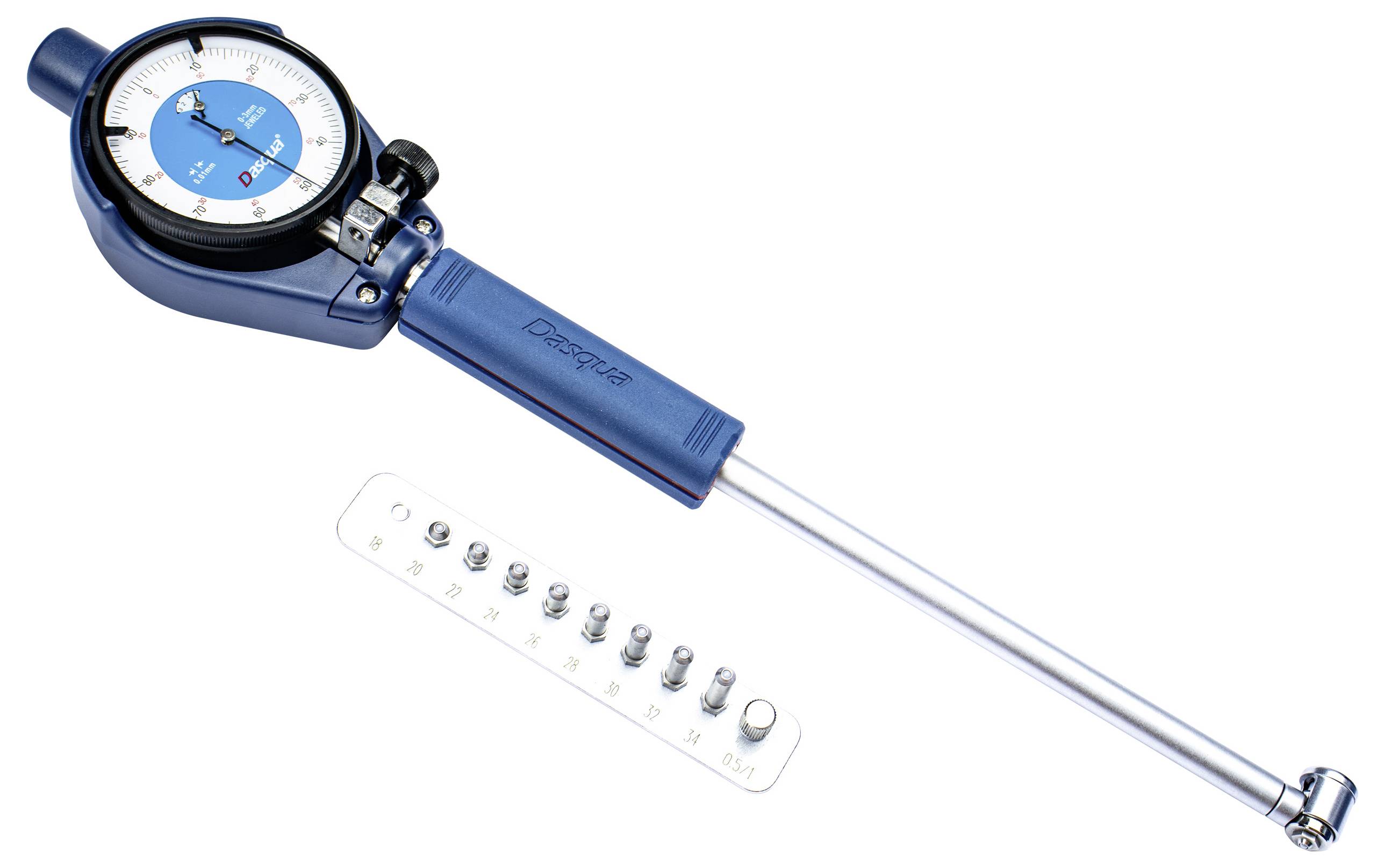 Dasqua 5511-1115 Messuhr (L x B) 295.5mm x 44m 35mm Ablesung: 0.01mm
