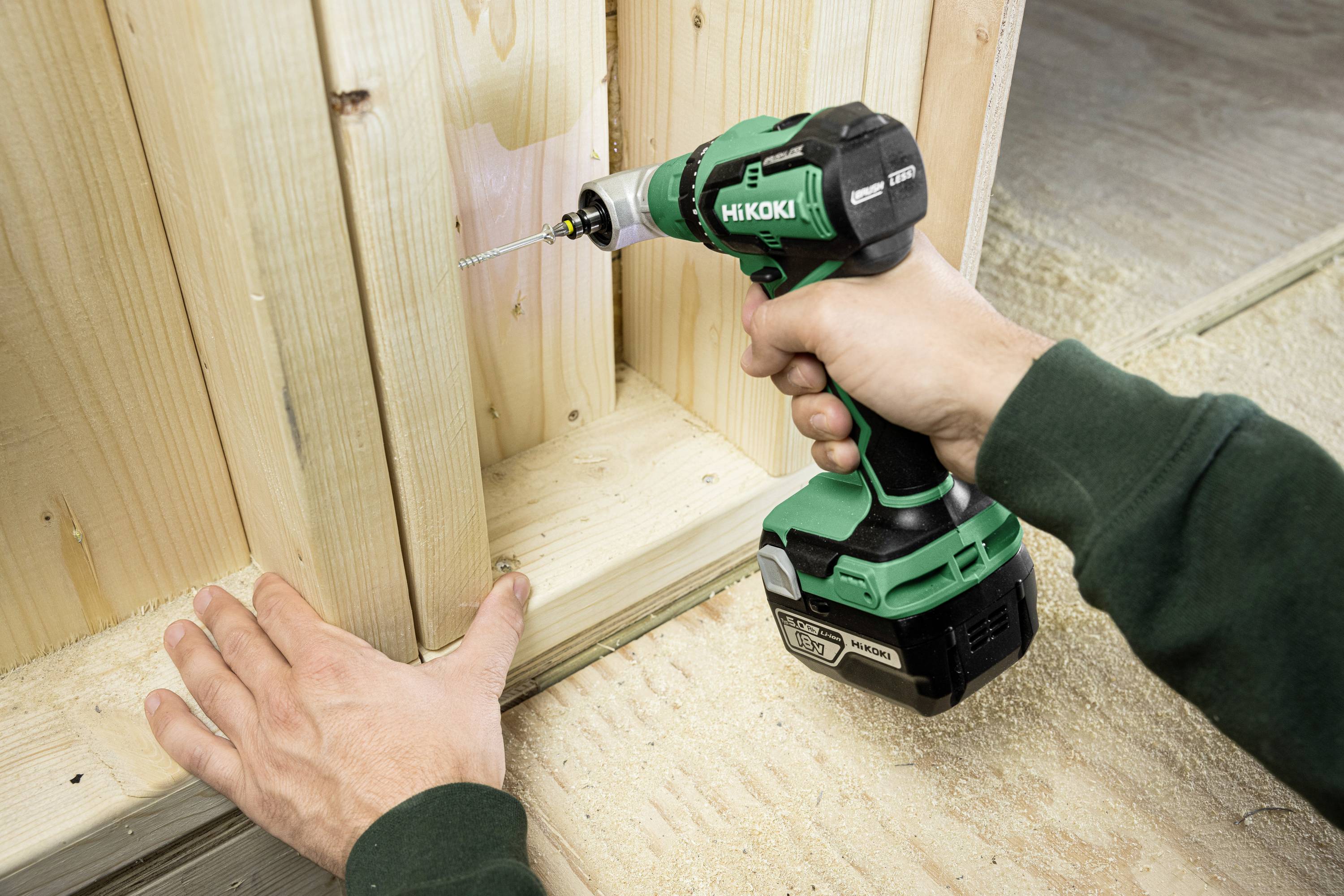 HiKOKI DS18DDQWRZ Akku-Bohrschrauber 18 V 2.0 Ah Li-Ion inkl. 2. Akku, inkl. Ladegerät, inkl. Koffer