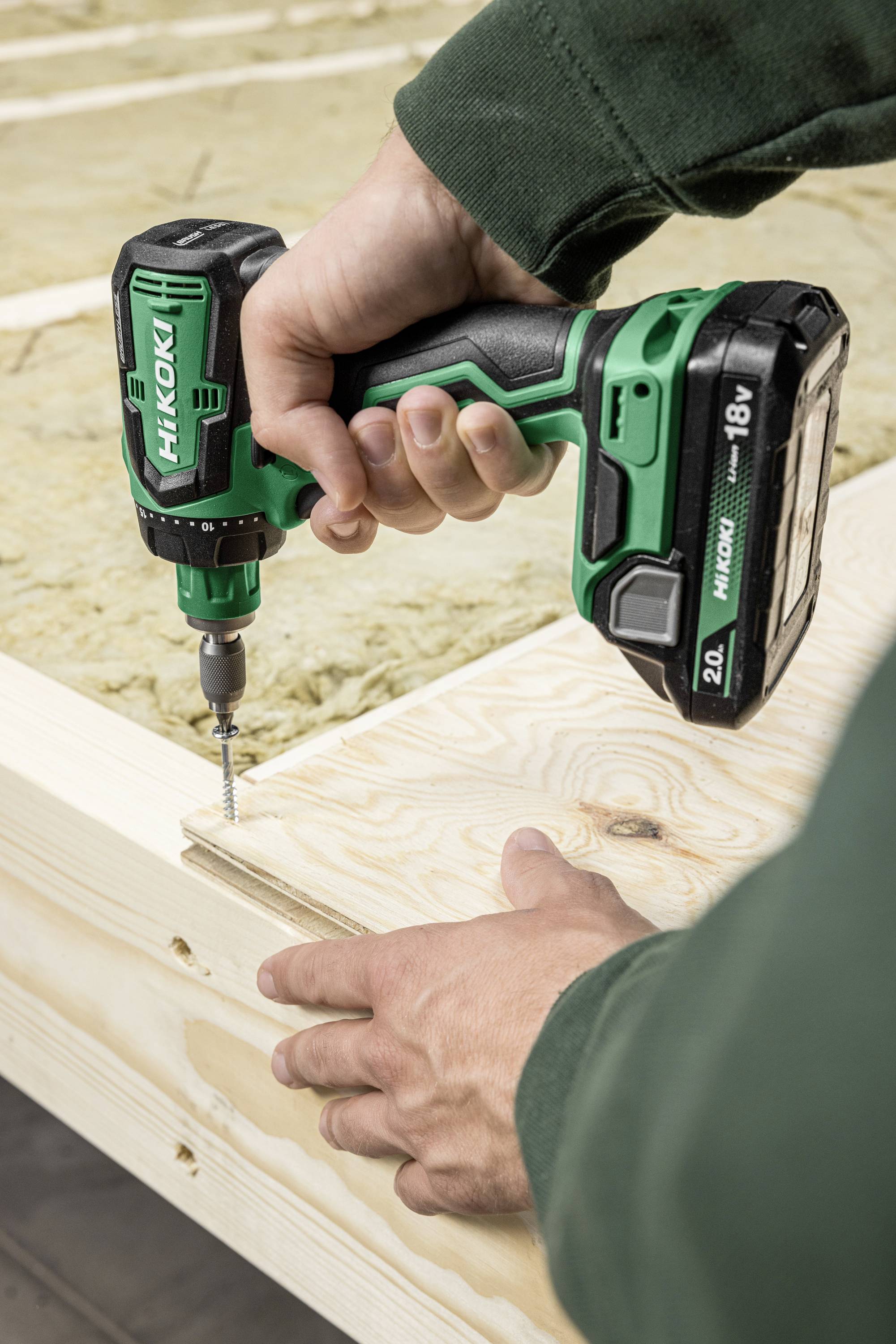 HiKOKI DS18DDQWRZ Akku-Bohrschrauber 18V 2.0Ah Li-Ion inkl. 2. Akku, inkl. Ladegerät, inkl. Koffer