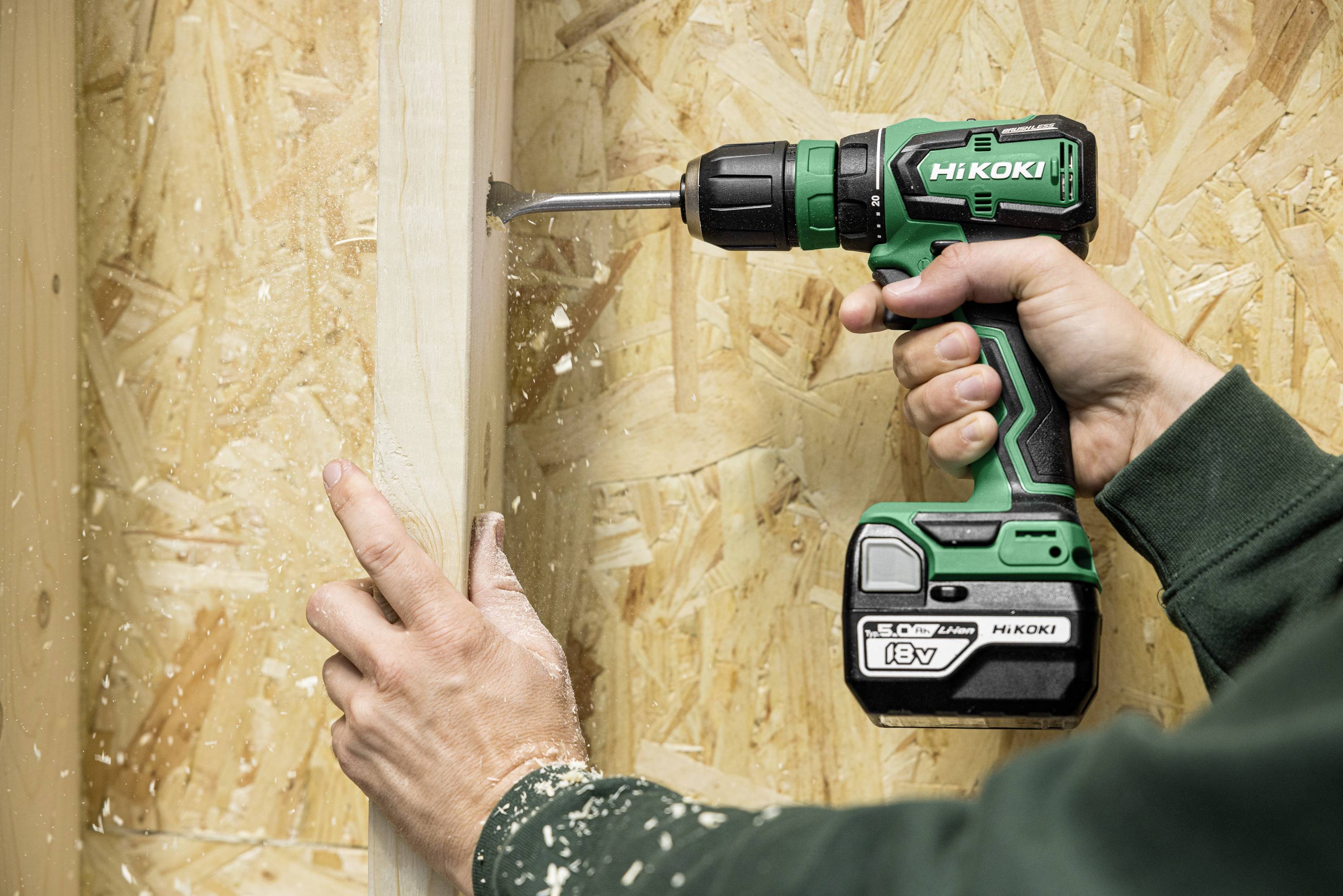 HiKOKI DS18DDQWRZ Akku-Bohrschrauber 18V 2.0Ah Li-Ion inkl. 2. Akku, inkl. Ladegerät, inkl. Koffer