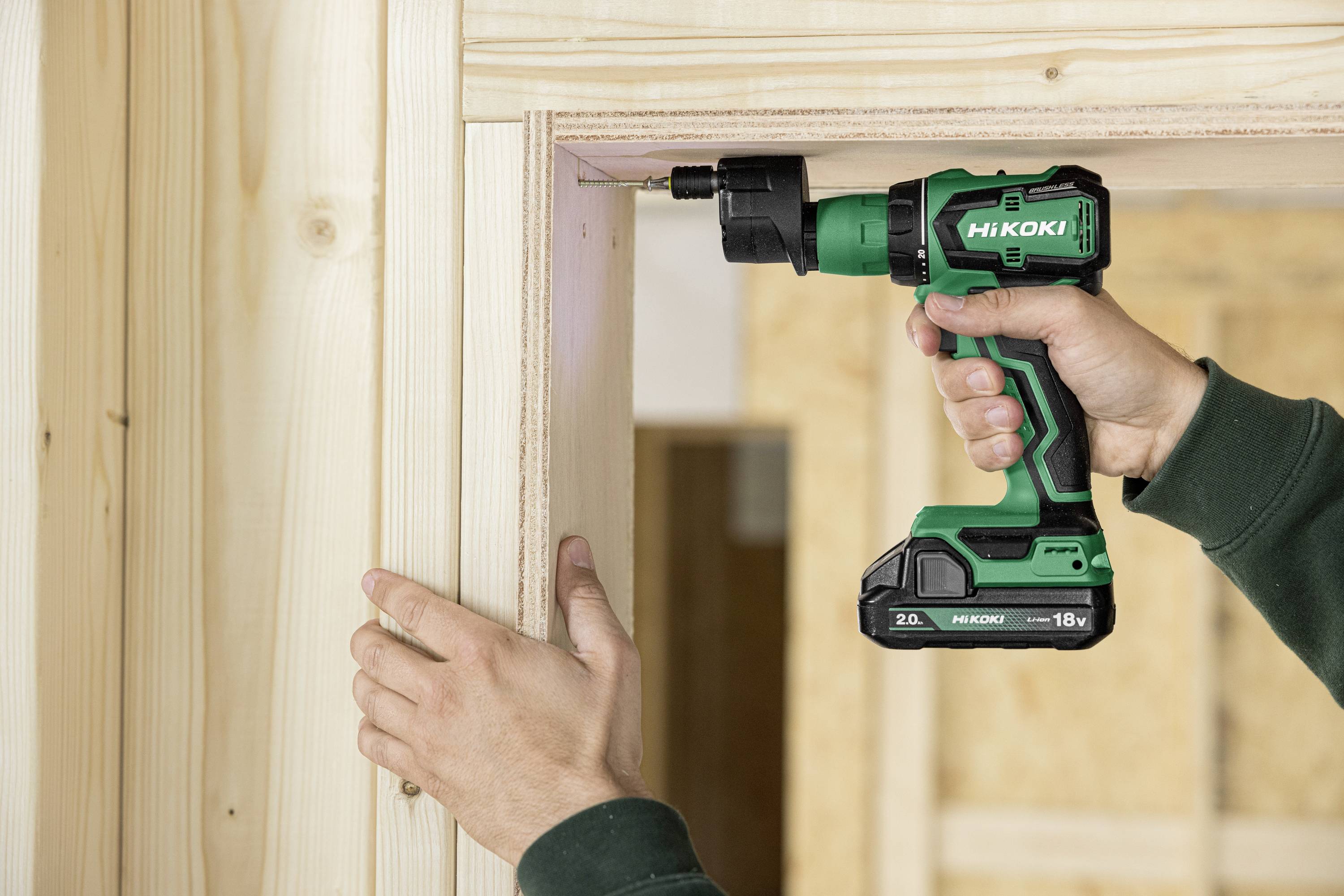 HiKOKI DS18DDQWRZ Akku-Bohrschrauber 18V 2.0Ah Li-Ion inkl. 2. Akku, inkl. Ladegerät, inkl. Koffer