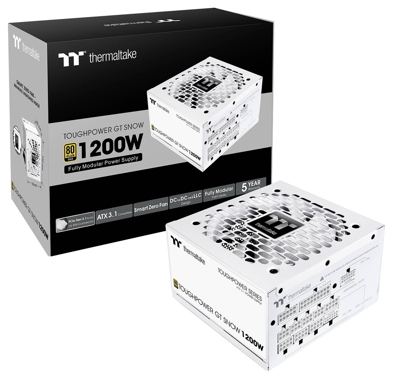 Thermaltake Toughpower GT Snow 1200W PC Netzteil 1200W ATX