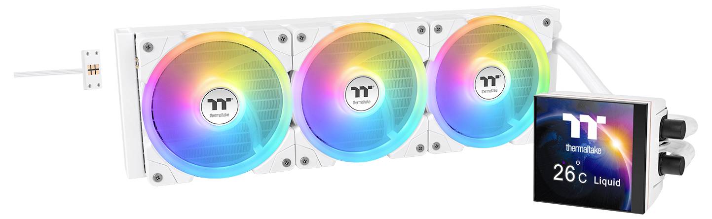 Thermaltake MAGFloe 360 Ultra Snow Edition All-In-One Liquid Cooler White CPU-Kühler mit Lüfter