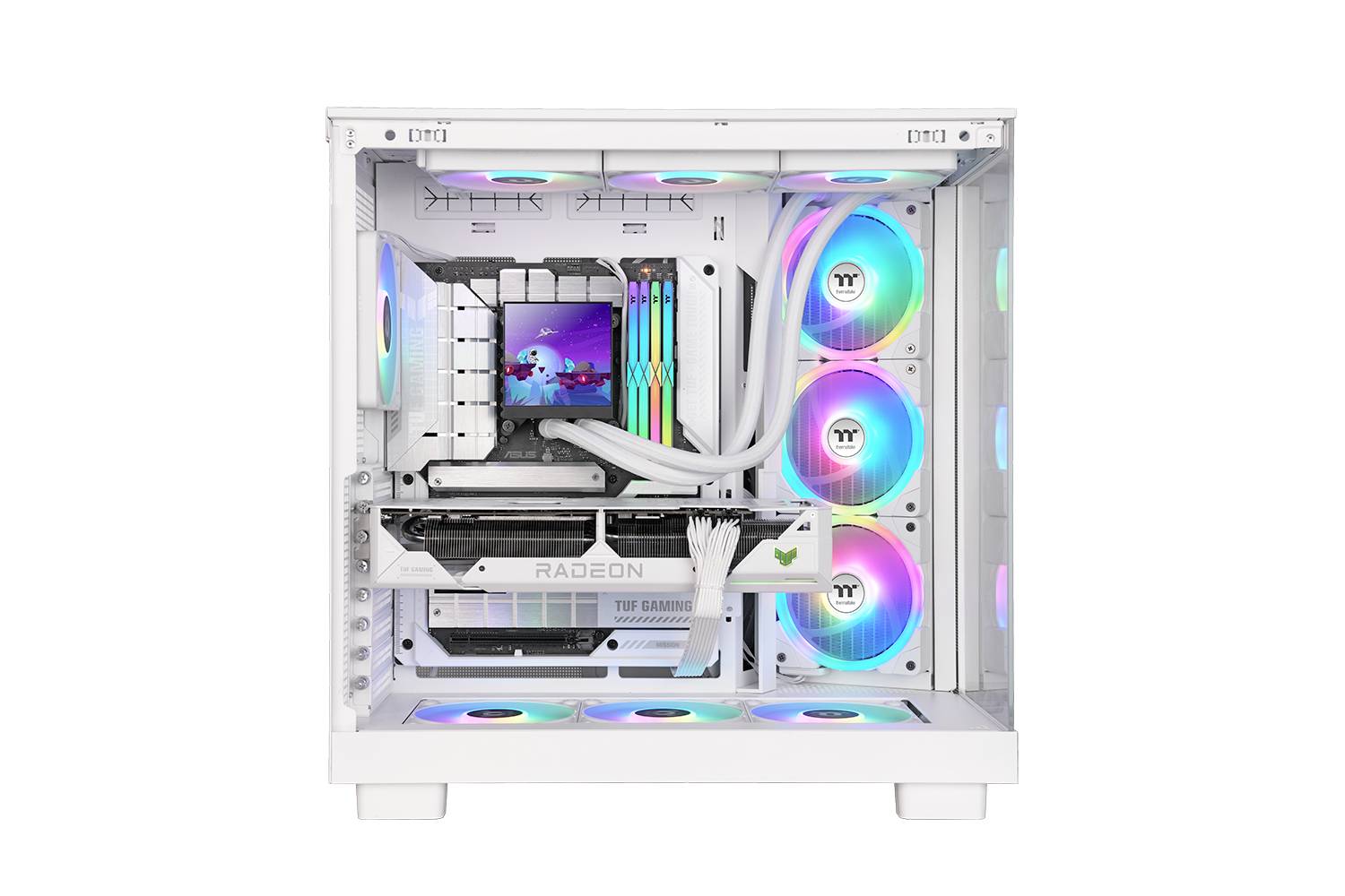 Thermaltake MAGFloe 420 Ultra Snow Edition All-In-One Liquid Cooler White CPU-Kühler mit Lüfter